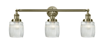 Franklin Restoration Three Light Bath Vanity in Antique Brass (405|205-AB-G302)