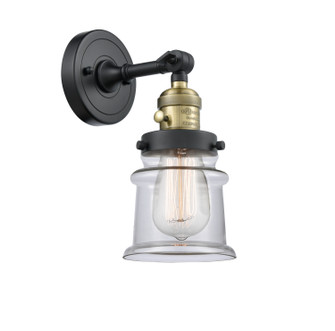 Franklin Restoration One Light Wall Sconce in Black Antique Brass (405|203SW-BAB-G182S)