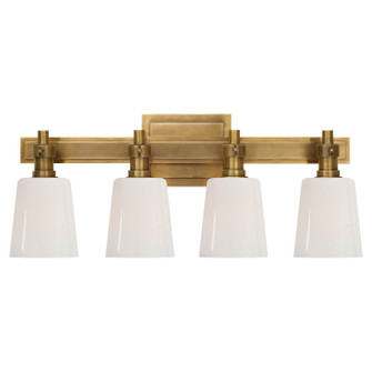 Bryant Bath Four Light Bath Sconce in Hand-Rubbed Antique Brass (268|TOB 2153HAB-WG)
