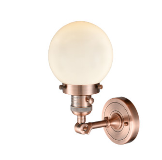 Franklin Restoration One Light Wall Sconce in Antique Copper (405|203SW-AC-G201-6)