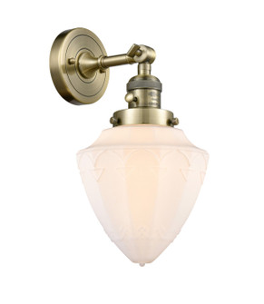 Franklin Restoration One Light Wall Sconce in Antique Brass (405|203SW-AB-G661-7)