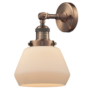 Franklin Restoration One Light Wall Sconce in Antique Copper (405|203-AC-G171)