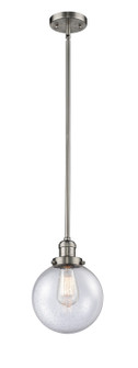 Franklin Restoration LED Mini Pendant in Brushed Satin Nickel (405|201S-SN-G204-8-LED)