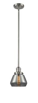 Franklin Restoration One Light Mini Pendant in Brushed Satin Nickel (405|201S-SN-G173)