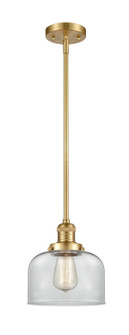 Franklin Restoration One Light Mini Pendant in Satin Gold (405|201S-SG-G72)