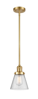 Franklin Restoration One Light Mini Pendant in Satin Gold (405|201S-SG-G64)