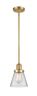 Franklin Restoration One Light Mini Pendant in Satin Gold (405|201S-SG-G62)