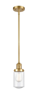 Franklin Restoration One Light Mini Pendant in Satin Gold (405|201S-SG-G314)