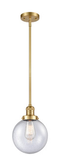 Franklin Restoration LED Mini Pendant in Satin Gold (405|201S-SG-G204-8-LED)