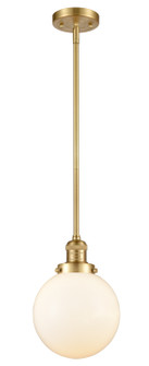 Franklin Restoration LED Mini Pendant in Satin Gold (405|201S-SG-G201-8-LED)