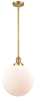 Franklin Restoration One Light Mini Pendant in Satin Gold (405|201S-SG-G201-12)