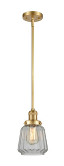 Franklin Restoration One Light Mini Pendant in Satin Gold (405|201S-SG-G142)