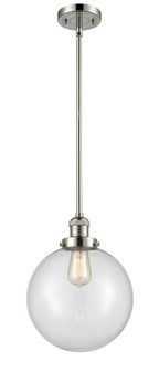 Franklin Restoration One Light Mini Pendant in Polished Nickel (405|201S-PN-G202-10)