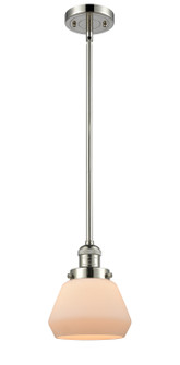 Franklin Restoration One Light Mini Pendant in Polished Nickel (405|201S-PN-G171)