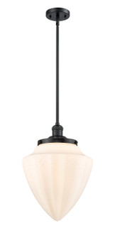 Franklin Restoration One Light Mini Pendant in Matte Black (405|201S-BK-G661-12)