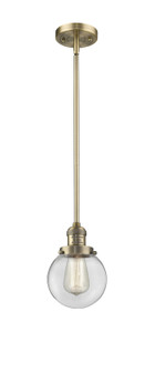 Franklin Restoration One Light Mini Pendant in Brushed Brass (405|201S-BB-G202-6)