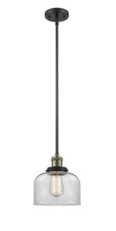 Franklin Restoration One Light Mini Pendant in Black Antique Brass (405|201S-BAB-G72)