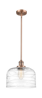 Franklin Restoration One Light Mini Pendant in Antique Copper (405|201S-AC-G713-L)