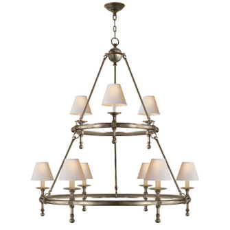 Classic Nine Light Chandelier in Antique Nickel (268|SL 5813AN-NP)
