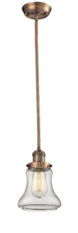 Franklin Restoration One Light Mini Pendant in Antique Copper (405|201S-AC-G192)