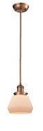 Franklin Restoration One Light Mini Pendant in Antique Copper (405|201S-AC-G171)