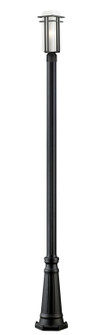 Abbey One Light Outdoor Post Mounted Fixture in Black (224|549PHMR-519P-BK)