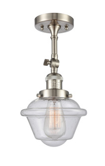 Franklin Restoration LED Semi-Flush Mount in Brushed Satin Nickel (405|201F-SN-G534-LED)