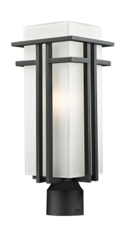 Abbey One Light Outdoor Post Mount Fixture in Black (224|549PHB-BK-R)