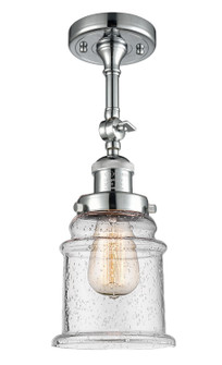 Franklin Restoration One Light Semi-Flush Mount in Polished Chrome (405|201F-PC-G184)