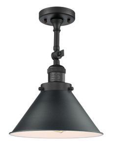 Franklin Restoration One Light Semi-Flush Mount in Matte Black (405|201F-BK-M10-BK)