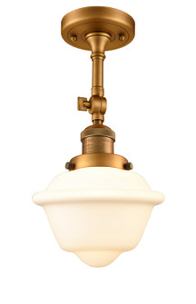 Franklin Restoration One Light Semi-Flush Mount in Brushed Brass (405|201F-BB-G531)