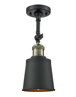 Franklin Restoration One Light Semi-Flush Mount in Black Antique Brass (405|201F-BAB-M9-BK)