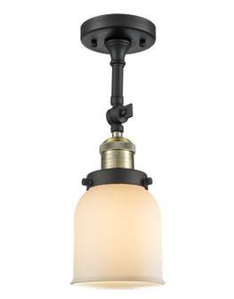 Franklin Restoration One Light Semi-Flush Mount in Black Antique Brass (405|201F-BAB-G51)