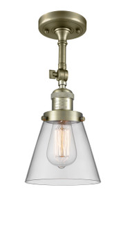 Franklin Restoration One Light Semi-Flush Mount in Antique Brass (405|201F-AB-G62)