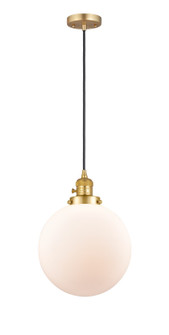 Franklin Restoration LED Mini Pendant in Satin Gold (405|201CSW-SG-G201-10-LED)