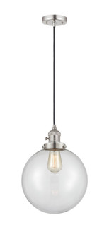 Franklin Restoration One Light Mini Pendant in Polished Nickel (405|201CSW-PN-G202-10)