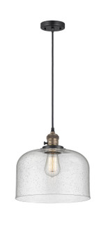 Franklin Restoration One Light Mini Pendant in Black Antique Brass (405|201CSW-BAB-G74-L)