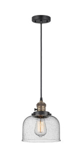 Franklin Restoration One Light Mini Pendant in Black Antique Brass (405|201CSW-BAB-G74)