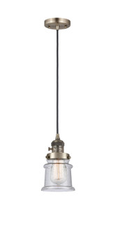 Franklin Restoration LED Mini Pendant in Antique Brass (405|201CSW-AB-G184S-LED)