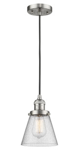 Franklin Restoration One Light Mini Pendant in Brushed Satin Nickel (405|201C-SN-G64)