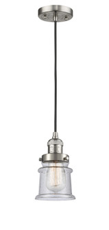 Franklin Restoration One Light Mini Pendant in Brushed Satin Nickel (405|201C-SN-G184S)