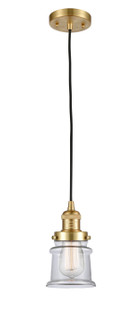 Franklin Restoration LED Mini Pendant in Satin Gold (405|201C-SG-G182S-LED)