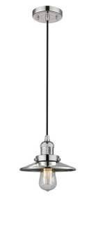 Franklin Restoration One Light Mini Pendant in Polished Nickel (405|201C-PN-M1)