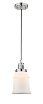 Franklin Restoration One Light Mini Pendant in Polished Nickel (405|201C-PN-G181)