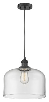 Franklin Restoration LED Mini Pendant in Matte Black (405|201C-BK-G72-L-LED)