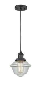 Franklin Restoration One Light Mini Pendant in Matte Black (405|201C-BK-G534)