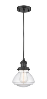 Franklin Restoration LED Mini Pendant in Matte Black (405|201C-BK-G322-LED)