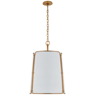 Hastings Six Light Pendant in Hand-Rubbed Antique Brass (268|S 5646HAB-WHT)