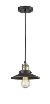 Franklin Restoration LED Mini Pendant in Black Antique Brass (405|201C-BAB-M6-LED)