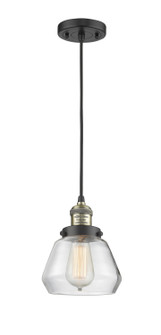 Franklin Restoration One Light Mini Pendant in Black Antique Brass (405|201C-BAB-G172)